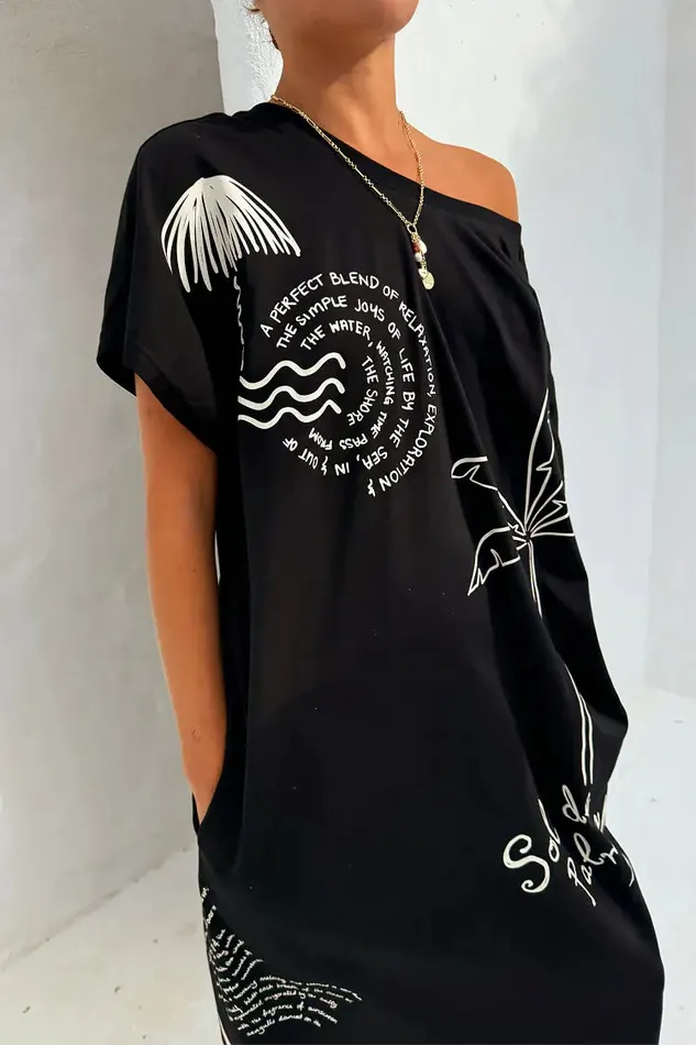Never Fully Dressed Newness Black Palma T Shirt Dress 8211 Women