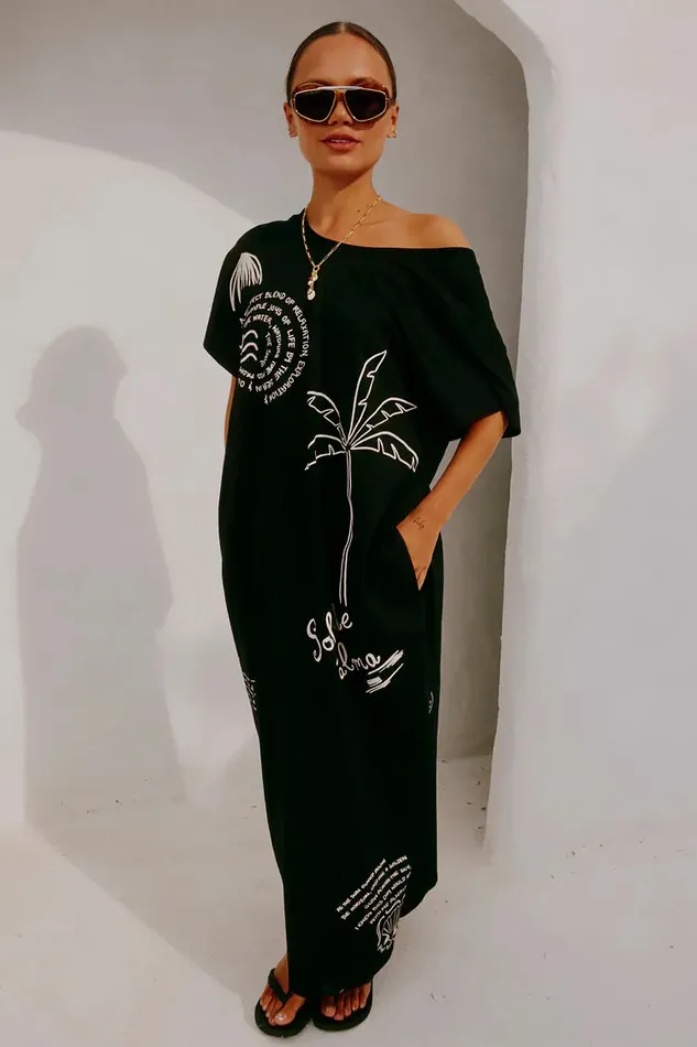 Never Fully Dressed Newness Black Palma T Shirt Dress 8211 Women