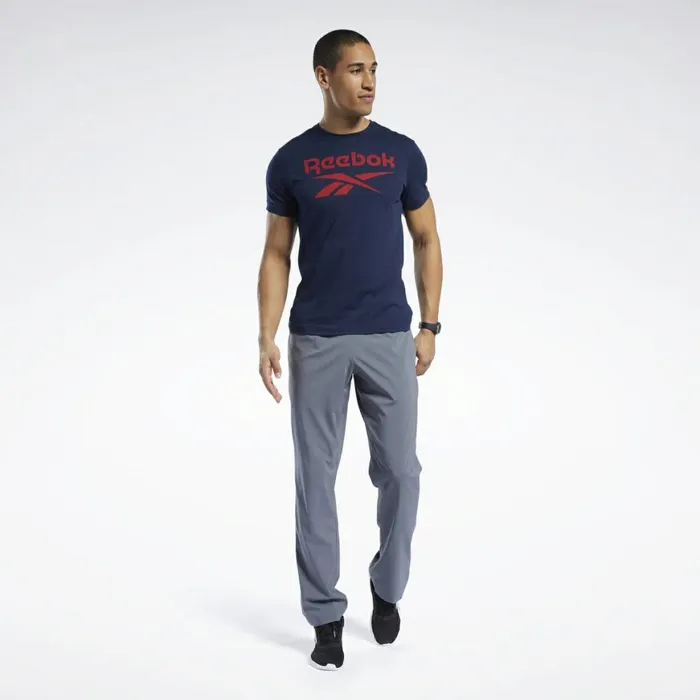 Pants Mens Reebok Training Essentials Woven Unlined Pants Cold Grey 6