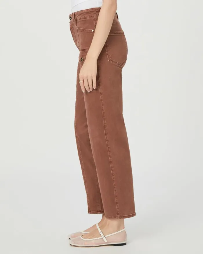 Pants Women PAIGE Alexis Cargo Barrel Leg Jean 8211 Vintage Brunette Pants Women PAIGE Alexis Cargo Barrel Leg Jean 8211 Vintage Brunette