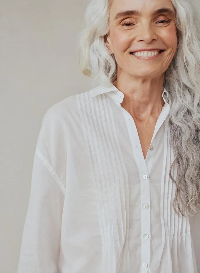 Pintuck Flowy Shirt 8211 White Women Bella Dahl Button Down Pintuck Flowy Shirt 8211 White Women Bella Dahl Button Down