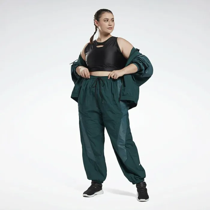 Plus Size 1X4X Womens Reebok Studio Woven Pants Plus Size Forest Green