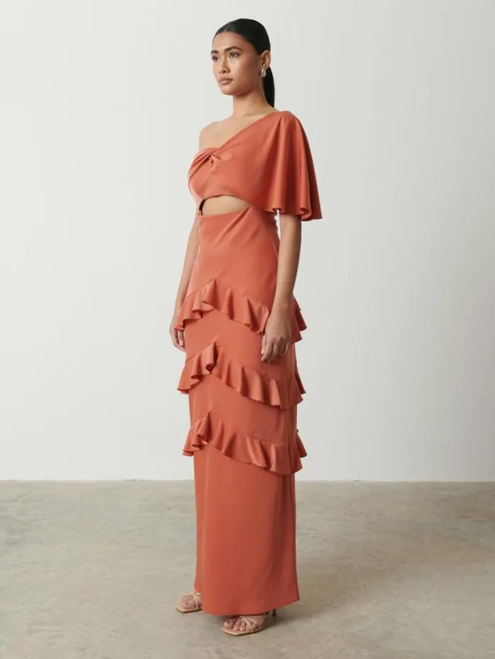 Pretty Lavish Dresses Women Romilly Maxi Dress Terracotta