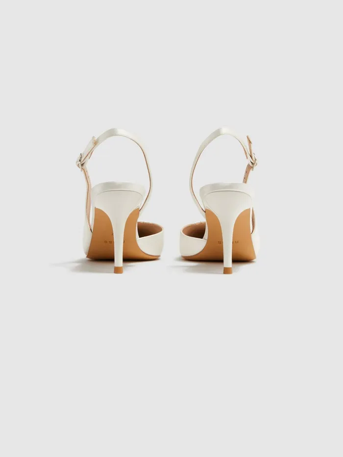Reiss Heels Cecily Pointed Court Shoes Off White 8211 Women