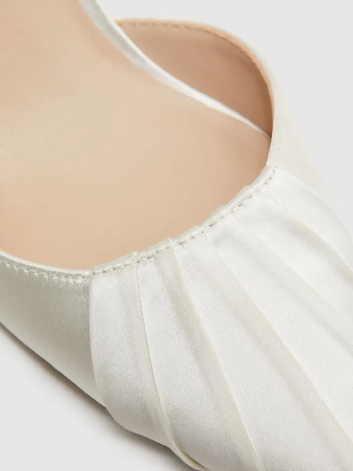 Reiss Heels Cecily Pointed Court Shoes Off White 8211 Women
