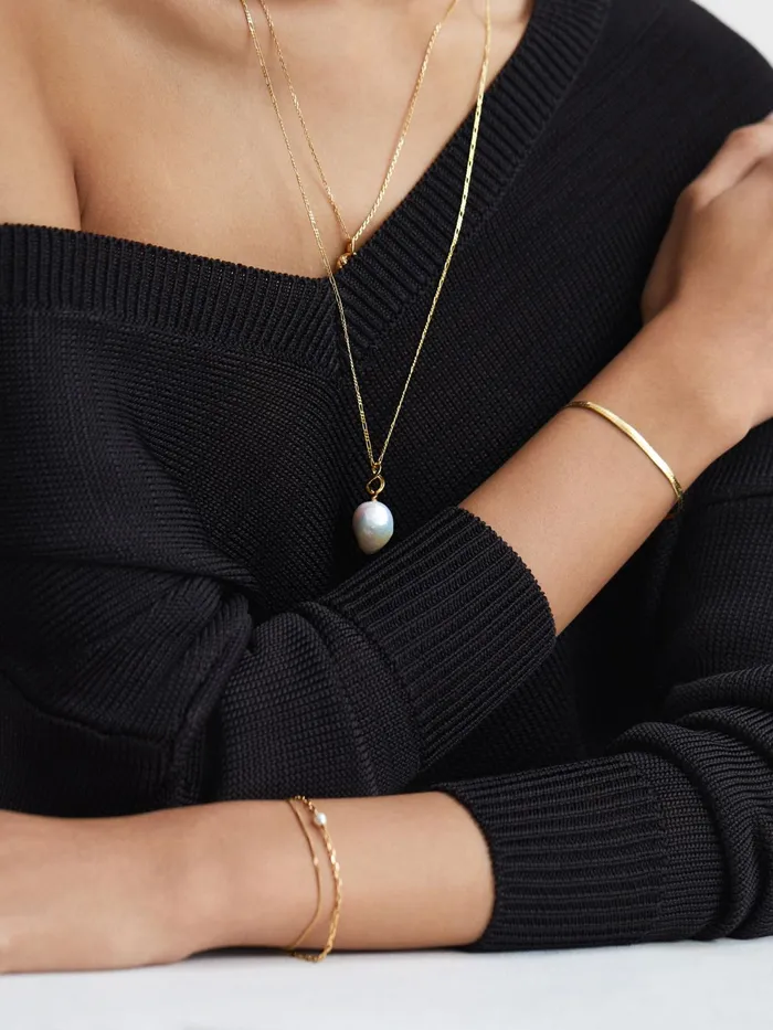 Reiss Jewellery Sentiero Maria Black Bracelet Gold 8211 Women