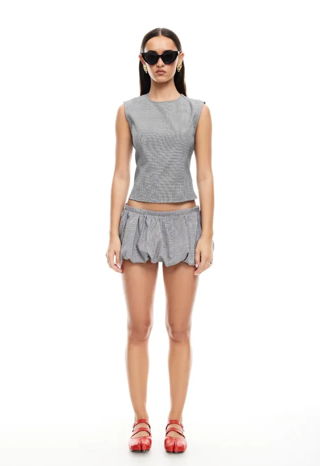 Sets and Coords Women Lioness Fashion UN TUTU MINI SKORT Onyx Gingham Sets and Coords Women Lioness Fashion UN TUTU MINI SKORT Onyx Gingham
