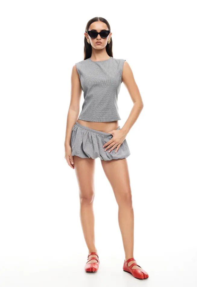 Sets and Coords Women Lioness Fashion UN TUTU MINI SKORT Onyx Gingham Sets and Coords Women Lioness Fashion UN TUTU MINI SKORT Onyx Gingham