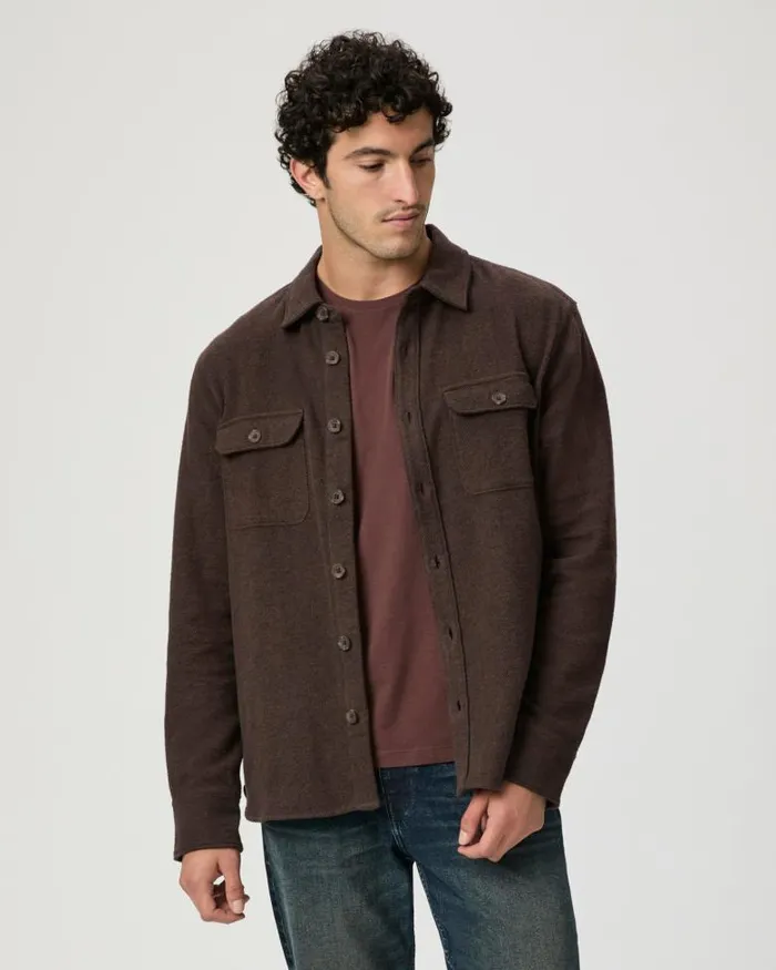 Shirts Men PAIGE Wilbur Overshirt 8211 Smoked Cavern