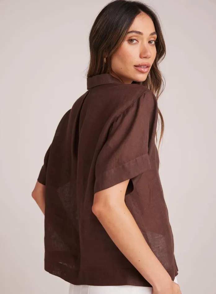Short Sleeve Flowy Button Down 8211 Cocoa Cabana Women Bella Dahl Button Down