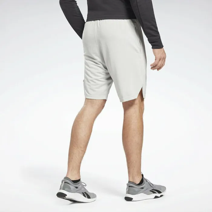 Shorts Mens Reebok Workout Ready Mlange Shorts Pure Grey 2