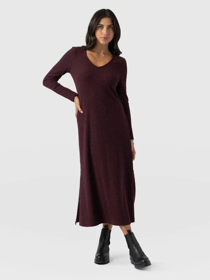 Sienna Dress 8211 Burgundy Burgundy Women Saint And Sofia Dresses
