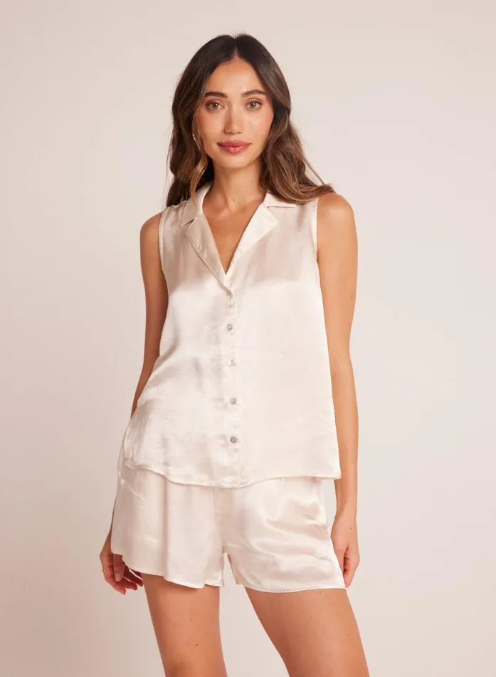 Sleeveless Notch Collar Button Down 8211 Playa Sand Women Bella Dahl Sleeveless Sleeveless Notch Collar Button Down 8211 Playa Sand Women Bella Dahl Sleeveless