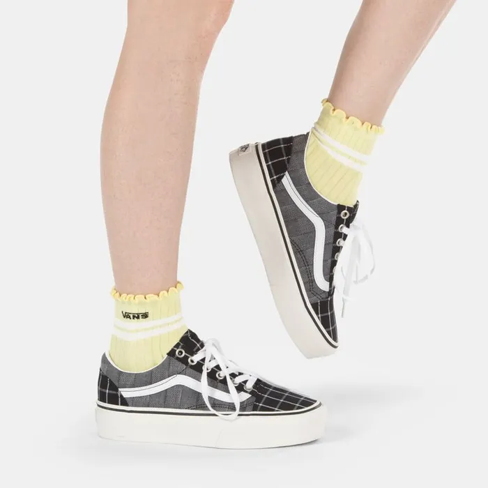 Socks Women Vans Ruffed Up Sock Yellow Pear