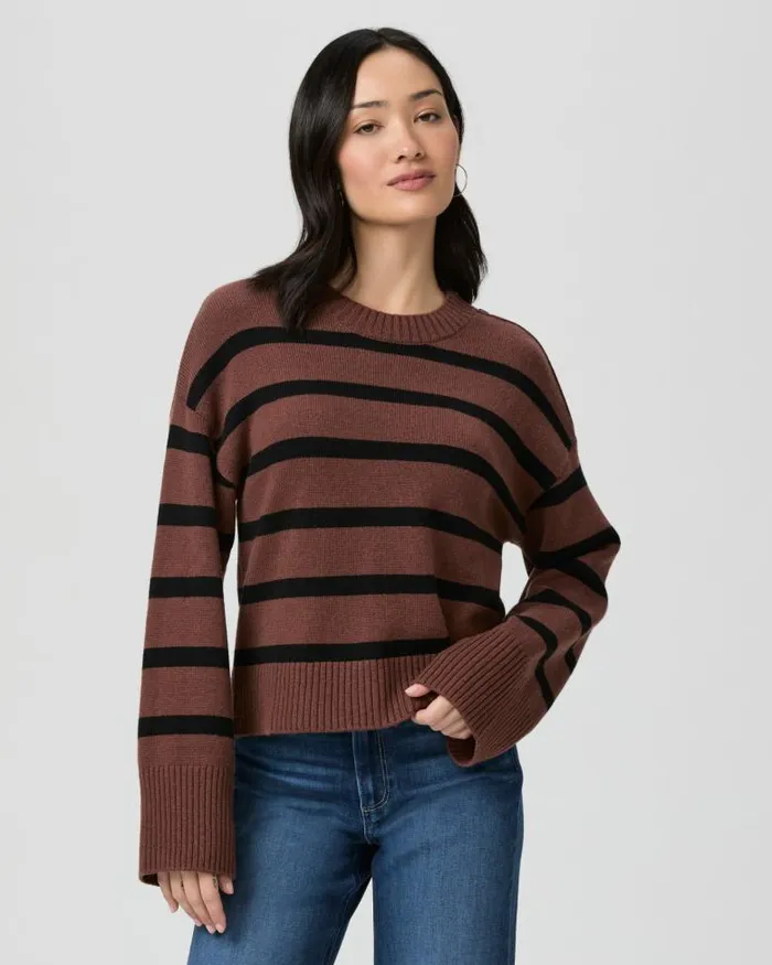 Sweaters and Sweatshirts Women PAIGE Zofia Sweater 8211 French Press Multi Wool Sweaters and Sweatshirts Women PAIGE Zofia Sweater 8211 French Press Multi Wool