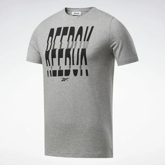 TShirts and Graphic Tees Mens Reebok Graphic Series 1895 Crew Tee Medium Grey Heather