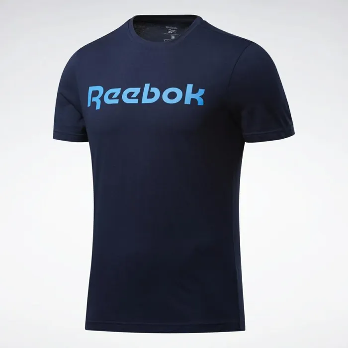 TShirts and Graphic Tees Mens Reebok Graphic Series Linear Logo Tee Vector Navy