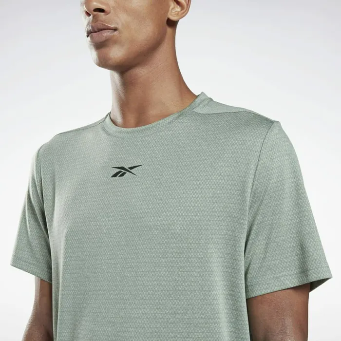 TShirts and Graphic Tees Mens Reebok Workout Ready Mlange TShirt Harmony Green