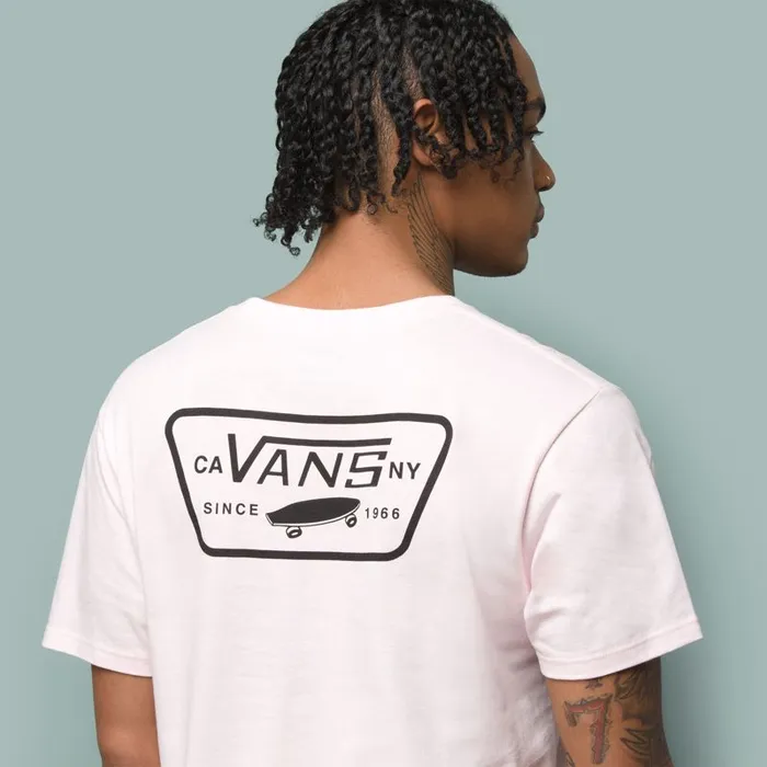 TShirts and Tanks Men Vans Full Patch Back TShirt Vans Cool Pinkblack