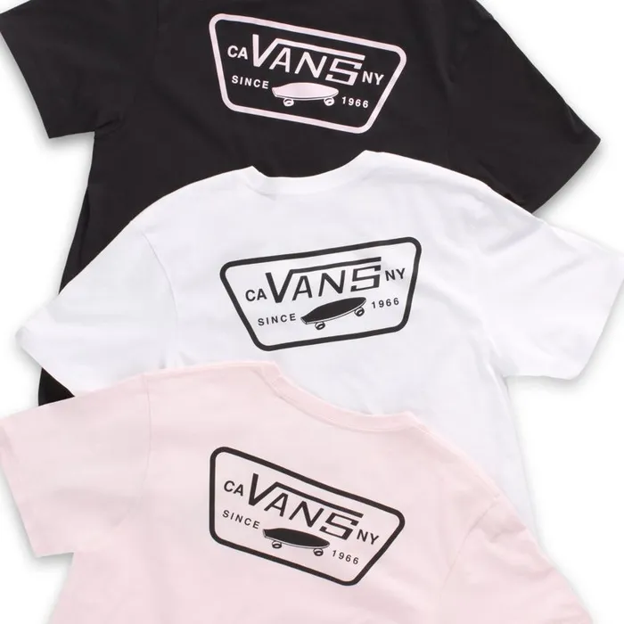 TShirts and Tanks Men Vans Full Patch Back TShirt Vans Cool Pinkblack