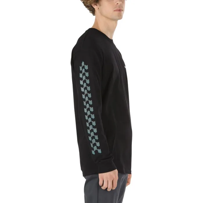 TShirts and Tanks Men Vans Mod Check Long Sleeve TShirt Black