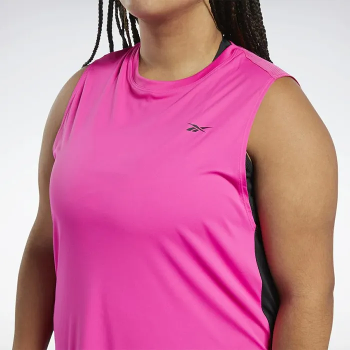 Tank Tops Womens Reebok Workout Ready Mesh Tank Top Proud Pink