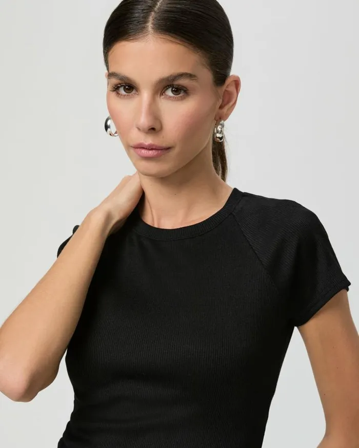 Tees and Tanks Women PAIGE Bijou Tee 8211 Black Tees and Tanks Women PAIGE Bijou Tee 8211 Black