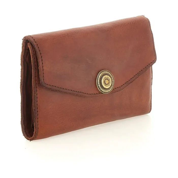 Wallets And Small Leather Accessories Women Campomaggi Ossidiana Cognac