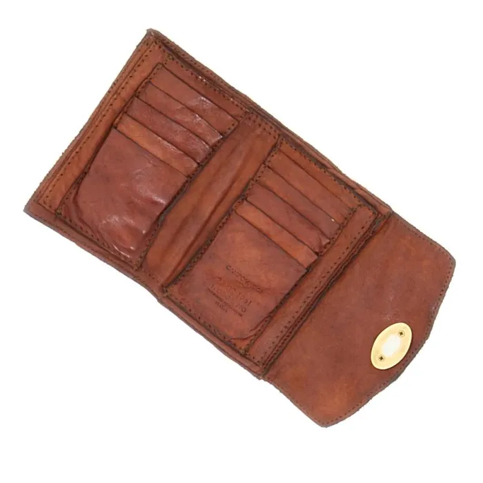 Wallets And Small Leather Accessories Women Campomaggi Ossidiana Cognac