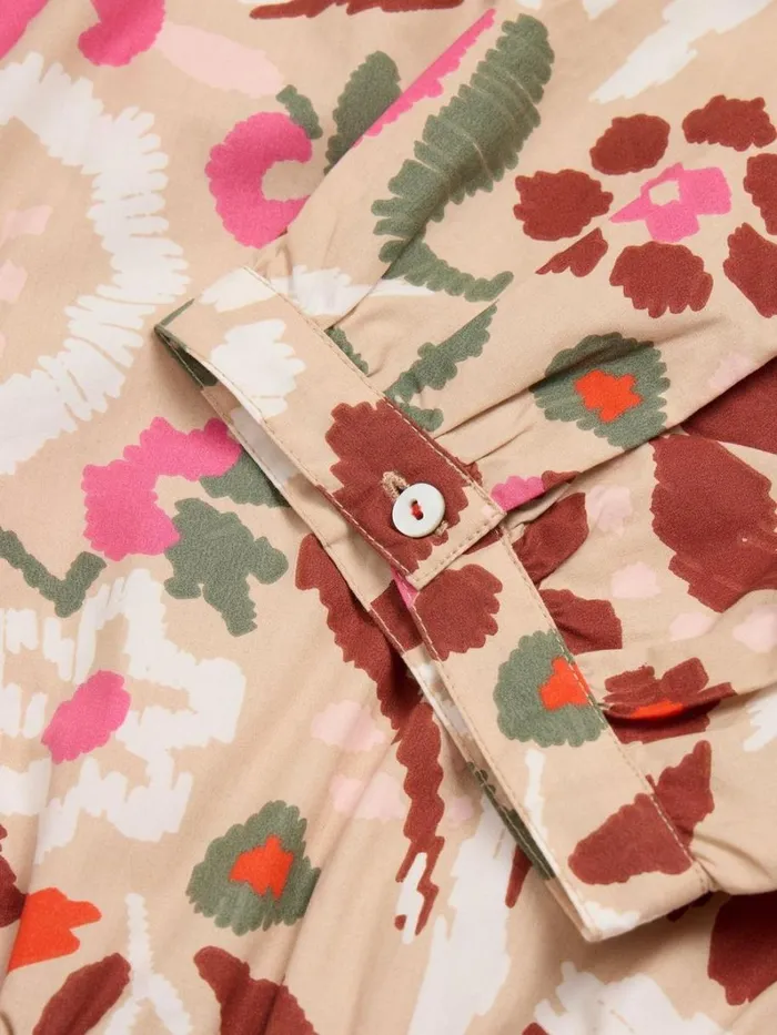 White Stuff DRESSES Elle Tiered Dress Natural Print 8211 Women White Stuff DRESSES Elle Tiered Dress Natural Print 8211 Women