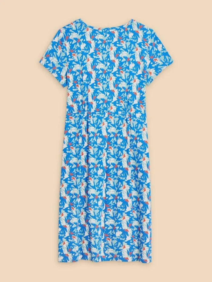 White Stuff DRESSES Tallie Eco Vero Jersey Dress Teal Print 8211 Women White Stuff DRESSES Tallie Eco Vero Jersey Dress Teal Print 8211 Women