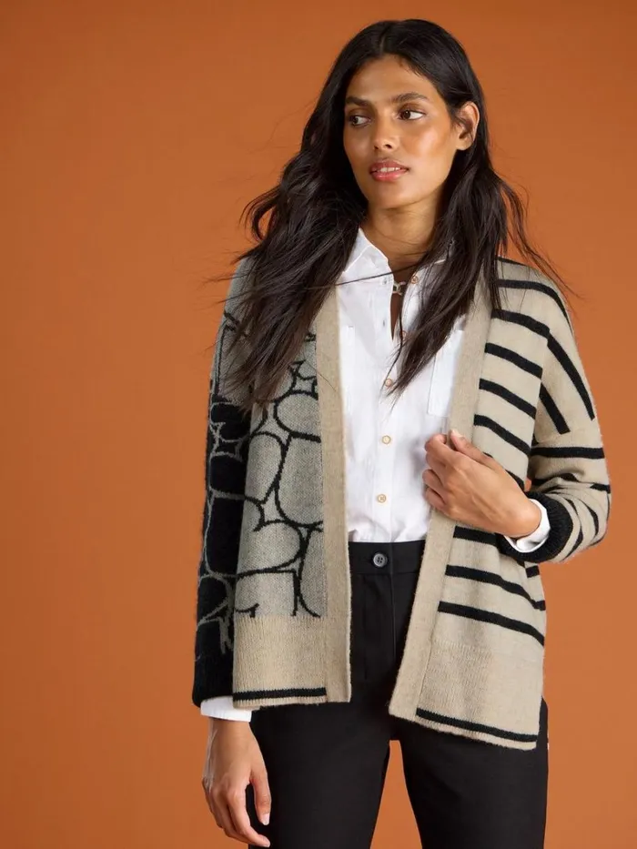 White Stuff KNITWEAR HARRIET HEART CARDIGAN Natural Multi 8211 Women White Stuff KNITWEAR HARRIET HEART CARDIGAN Natural Multi 8211 Women