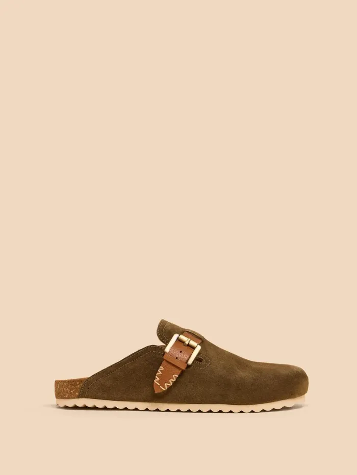 White Stuff MULES Myrtle Suede Slip On Mule Khaki Green 8211 Women White Stuff MULES Myrtle Suede Slip On Mule Khaki Green 8211 Women