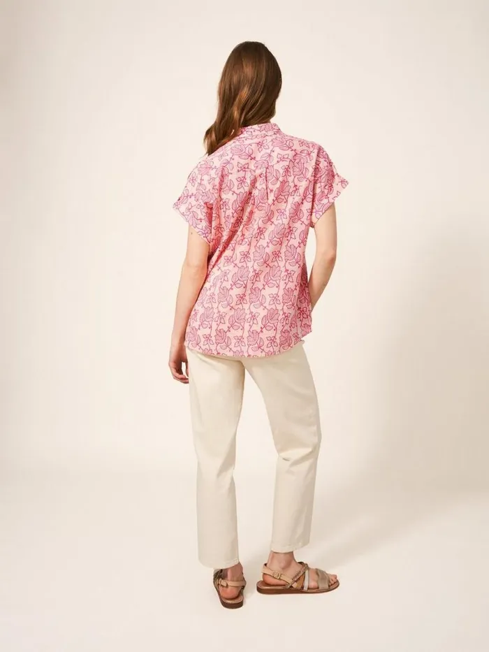White Stuff SHIRTS and BLOUSES Ella Organic Cotton Shirt Pink Print 8211 Women White Stuff SHIRTS and BLOUSES Ella Organic Cotton Shirt Pink Print 8211 Women