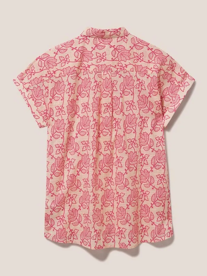 White Stuff SHIRTS and BLOUSES Ella Organic Cotton Shirt Pink Print 8211 Women White Stuff SHIRTS and BLOUSES Ella Organic Cotton Shirt Pink Print 8211 Women