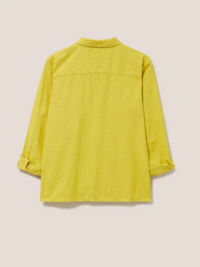 White Stuff SHIRTS and BLOUSES Emilia Organic Cotton Long Sleeve Shirt Mid Chartreuse 8211 Women White Stuff SHIRTS and BLOUSES Emilia Organic Cotton Long Sleeve Shirt Mid Chartreuse 8211 Women