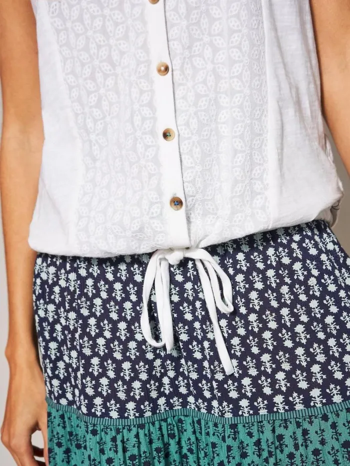 White Stuff SHIRTS and BLOUSES Flowing Grasses Sleeveless Jersey Shirt Brilliant White 8211 Women White Stuff SHIRTS and BLOUSES Flowing Grasses Sleeveless Jersey Shirt Brilliant White 8211 Women