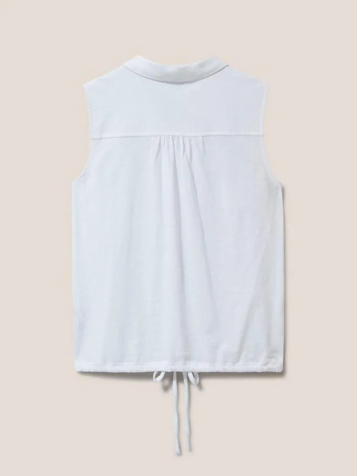 White Stuff SHIRTS and BLOUSES Flowing Grasses Sleeveless Jersey Shirt Brilliant White 8211 Women White Stuff SHIRTS and BLOUSES Flowing Grasses Sleeveless Jersey Shirt Brilliant White 8211 Women