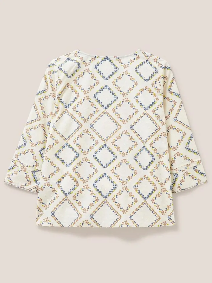 White Stuff SHIRTS and BLOUSES Rae Cotton Top Ivory Print 8211 Women White Stuff SHIRTS and BLOUSES Rae Cotton Top Ivory Print 8211 Women