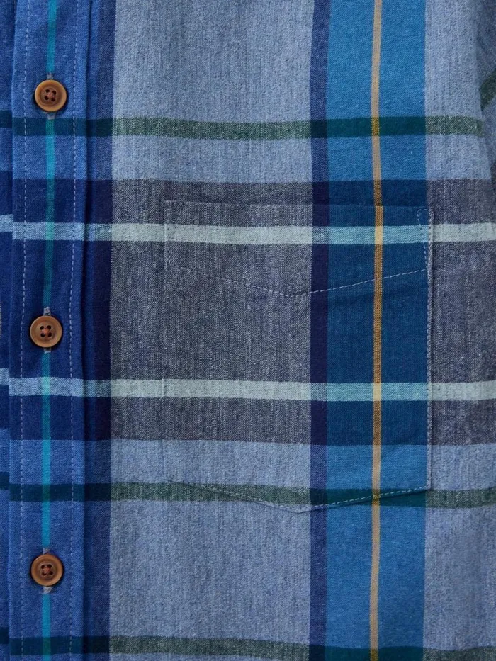 White Stuff SHIRTS Moxley Brushed Check Shirt Mid Blue 8211 Men White Stuff SHIRTS Moxley Brushed Check Shirt Mid Blue 8211 Men