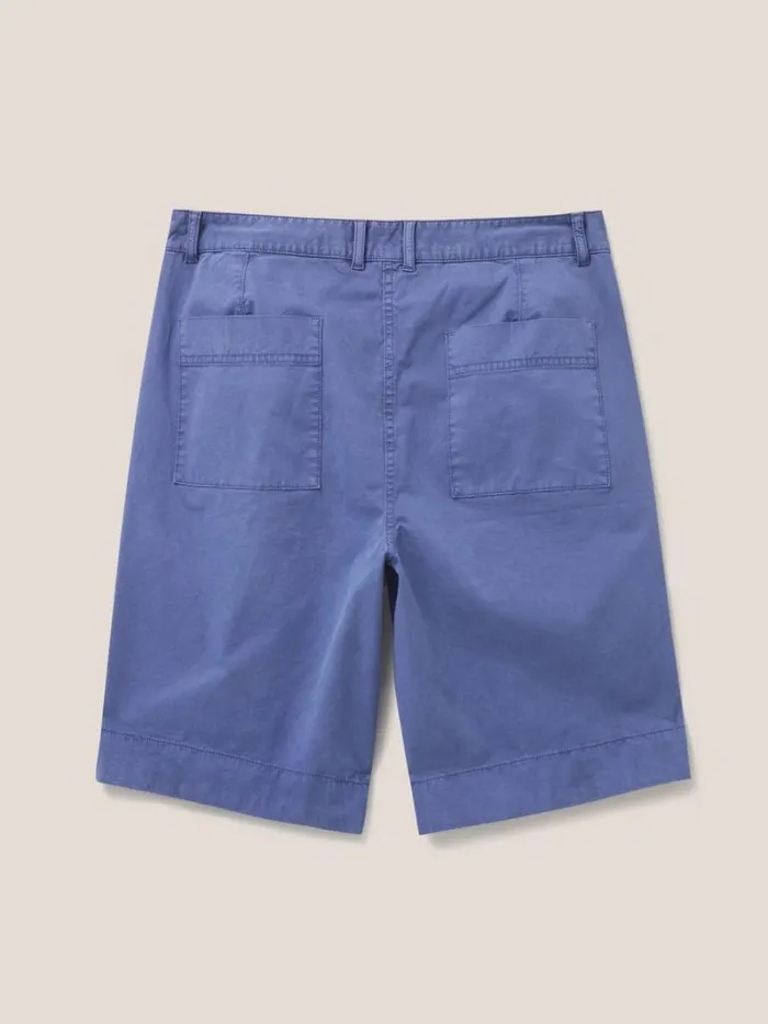 White Stuff SHORTS Hayley Organic Chino Shorts Mid Blue 8211 Women White Stuff SHORTS Hayley Organic Chino Shorts Mid Blue 8211 Women