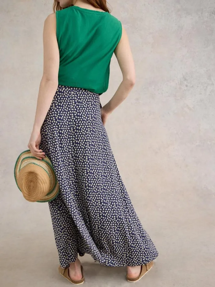 White Stuff SKIRTS Jada Eco Vero Skirt Blue Print 8211 Women White Stuff SKIRTS Jada Eco Vero Skirt Blue Print 8211 Women