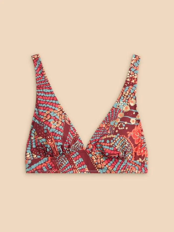 White Stuff SWIMWEAR Tabitha Bikini Top Red Print 8211 Women