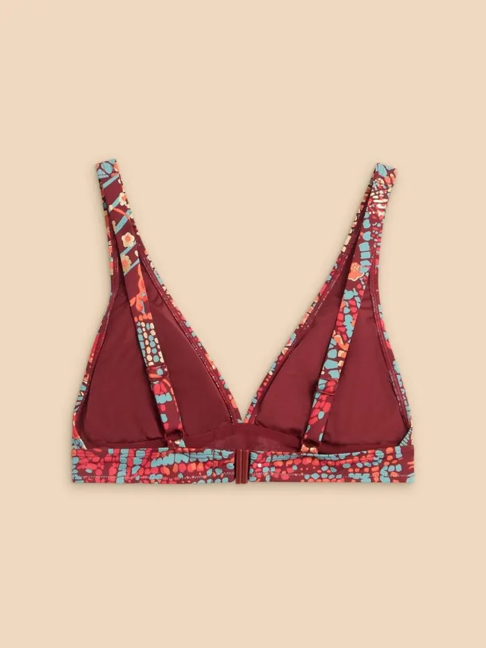 White Stuff SWIMWEAR Tabitha Bikini Top Red Print 8211 Women