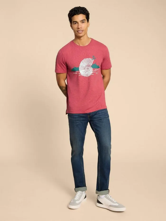 White Stuff TSHIRTS Surf Shell Graphic Tee Coral Print 8211 Men