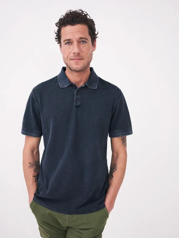 White Stuff TSHIRTS Utility Polo Indigo Blue 8211 Men