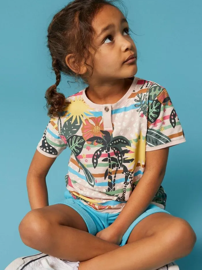White Stuff TOPS Casey Printed SS T Shirt Natural Multi 8211 Kids White Stuff TOPS Casey Printed SS T Shirt Natural Multi 8211 Kids