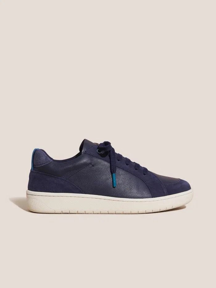 White Stuff TRAINERS Leather Suede Trainer Navy Multi 8211 Women White Stuff TRAINERS Leather Suede Trainer Navy Multi 8211 Women
