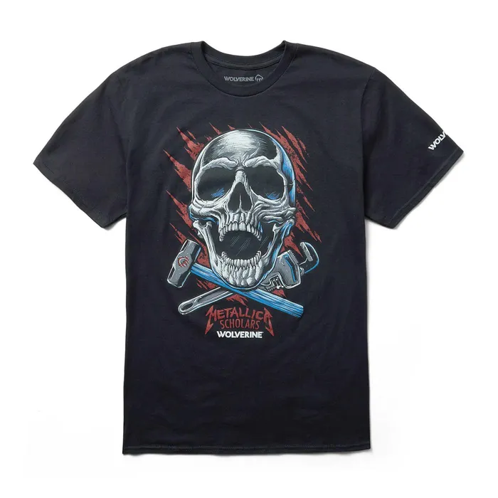 Wolverine Metallica Scholars Collection Short Sleeve Graphic Tee Black Men TShirts Wolverine Metallica Scholars Collection Short Sleeve Graphic Tee Black Men TShirts