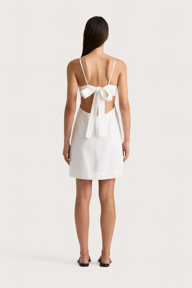 Women Antibes Mini Dress White Faithfull The Brand Dresses Women Antibes Mini Dress White Faithfull The Brand Dresses